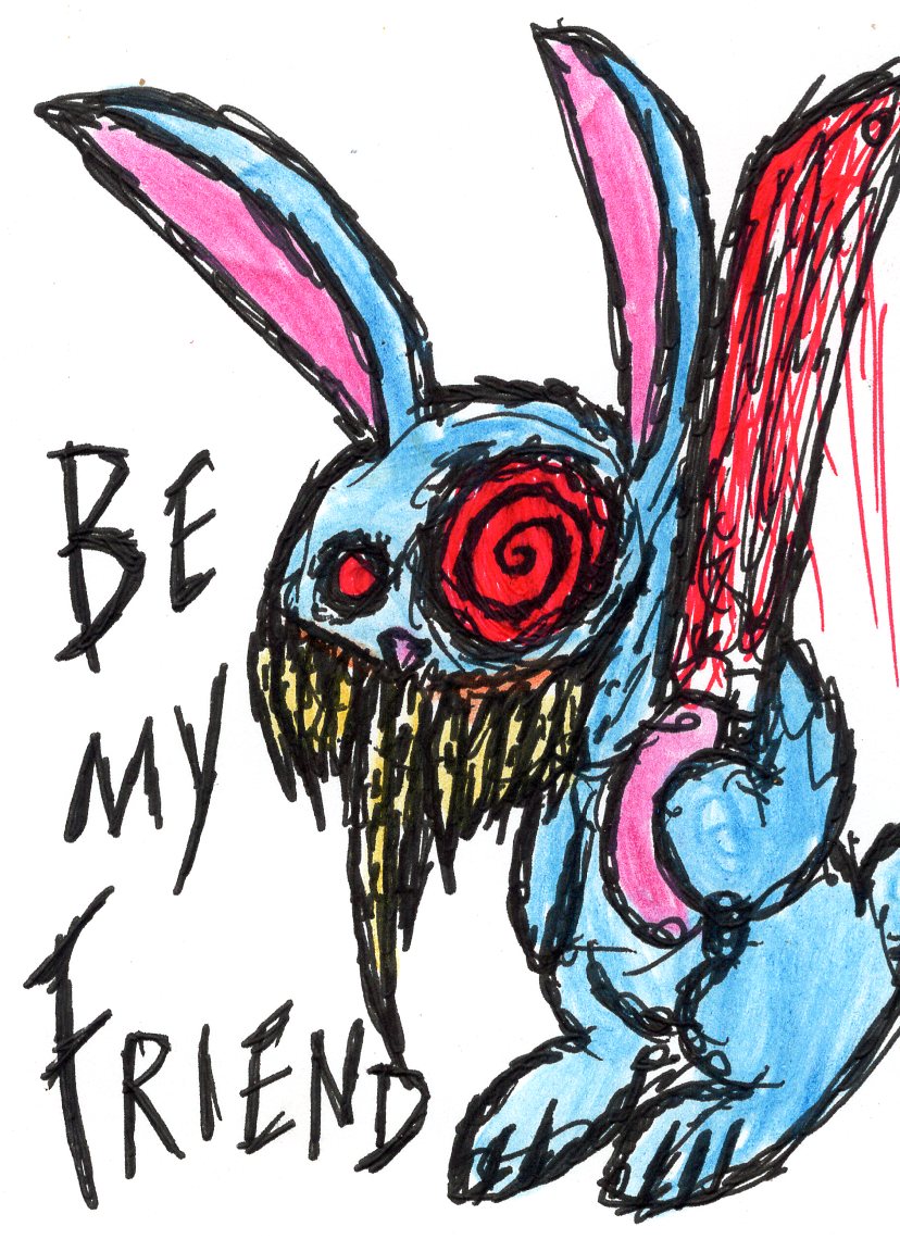 Bunny Rabbit with a Bloody Butcher Blade by MrDodge1997 on DeviantArt