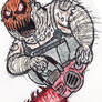 A Chainsaw Wielding Pumpkin Masked Redneck Slasher