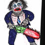 Leatherface in his Pretty Woman Mask