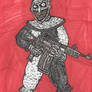 Art The Clown with a Machine Gun