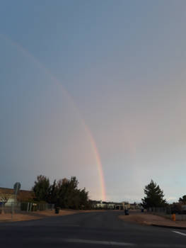 Rainbow Clouds Sky Stock
