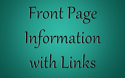 Front Page Info With Links