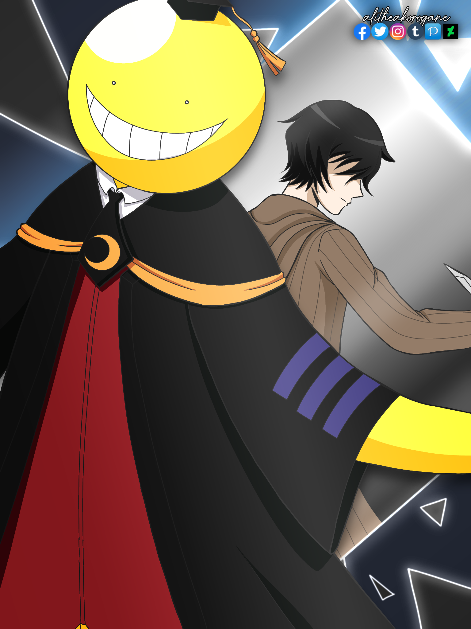 Koro-sensei, The Teacher of Class 3-E by alitheakorogane on DeviantArt Koro-sensei, The Teacher of Class 3-E by alitheakorogane on DeviantArt