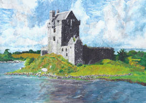 Castle in Watercolor Pencil