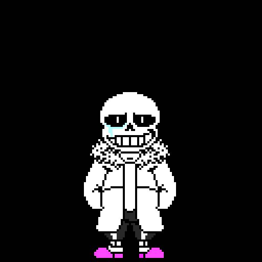 Sans pixel art by AlphaM757 on DeviantArt