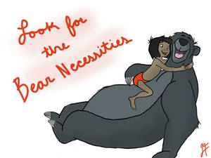 Baloo and Mowgli