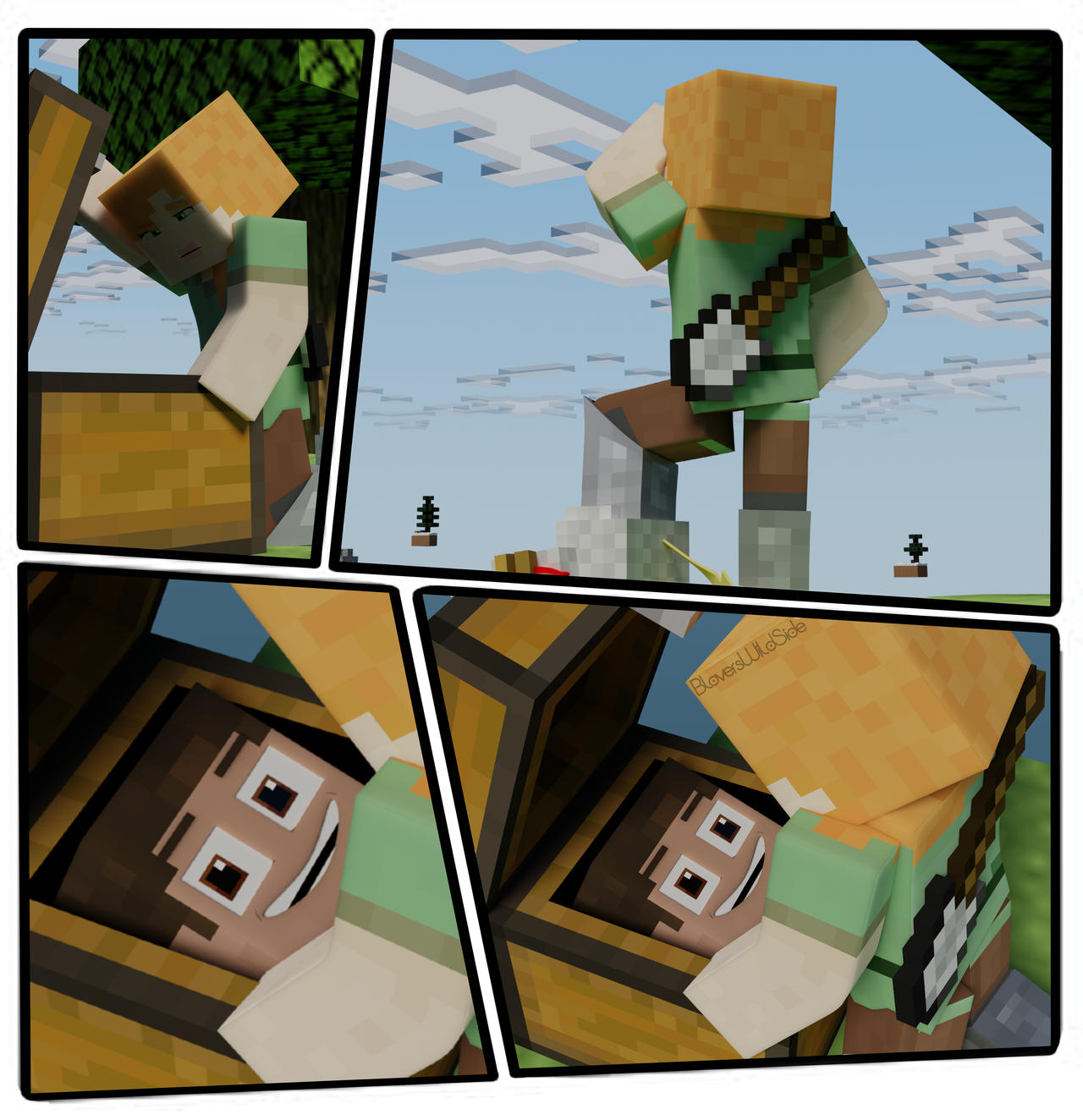 Minecraft Comic Basic First Minecraft Comic by MunterBagel on DeviantArt