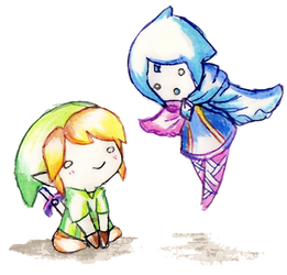 Chibi Link and Fi