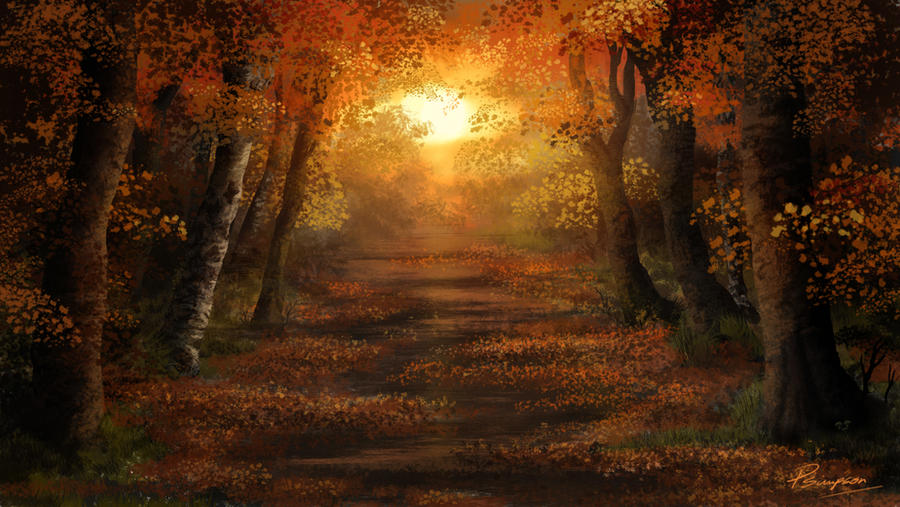 Autumn Path by Artoast8P on DeviantArt