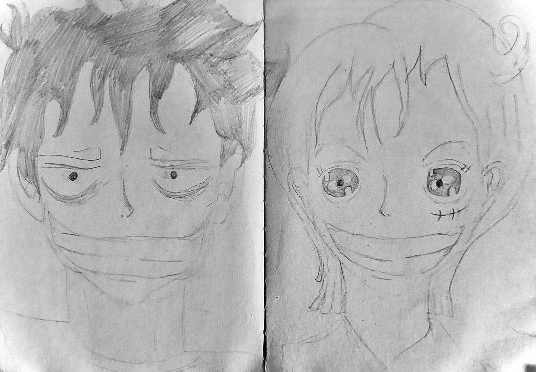 monkey d. luffy- straw hat captain by nectp on... Navigator Monkey D. Luffy and Straw Hat Nami by SGArtiste on DeviantArt