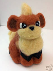 Growlithe Needle Felted