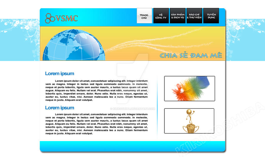 webtemplate no5 by kirikoshiba on DeviantArt