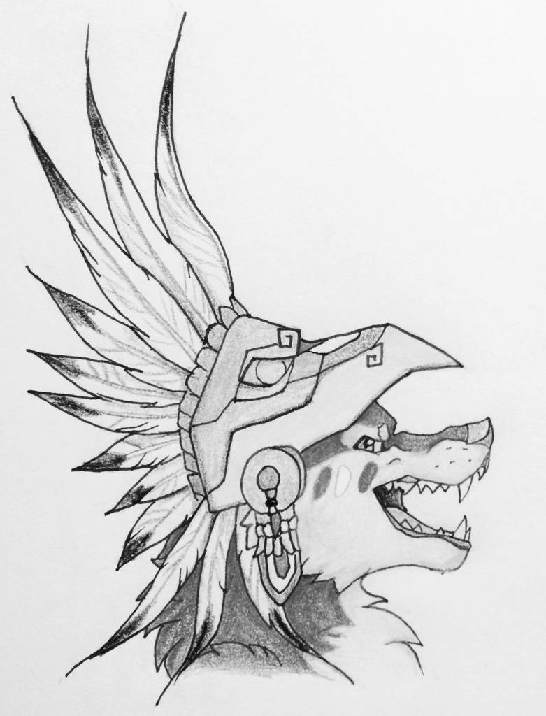 Aztec Wolf by MinakoWolf37 on DeviantArt