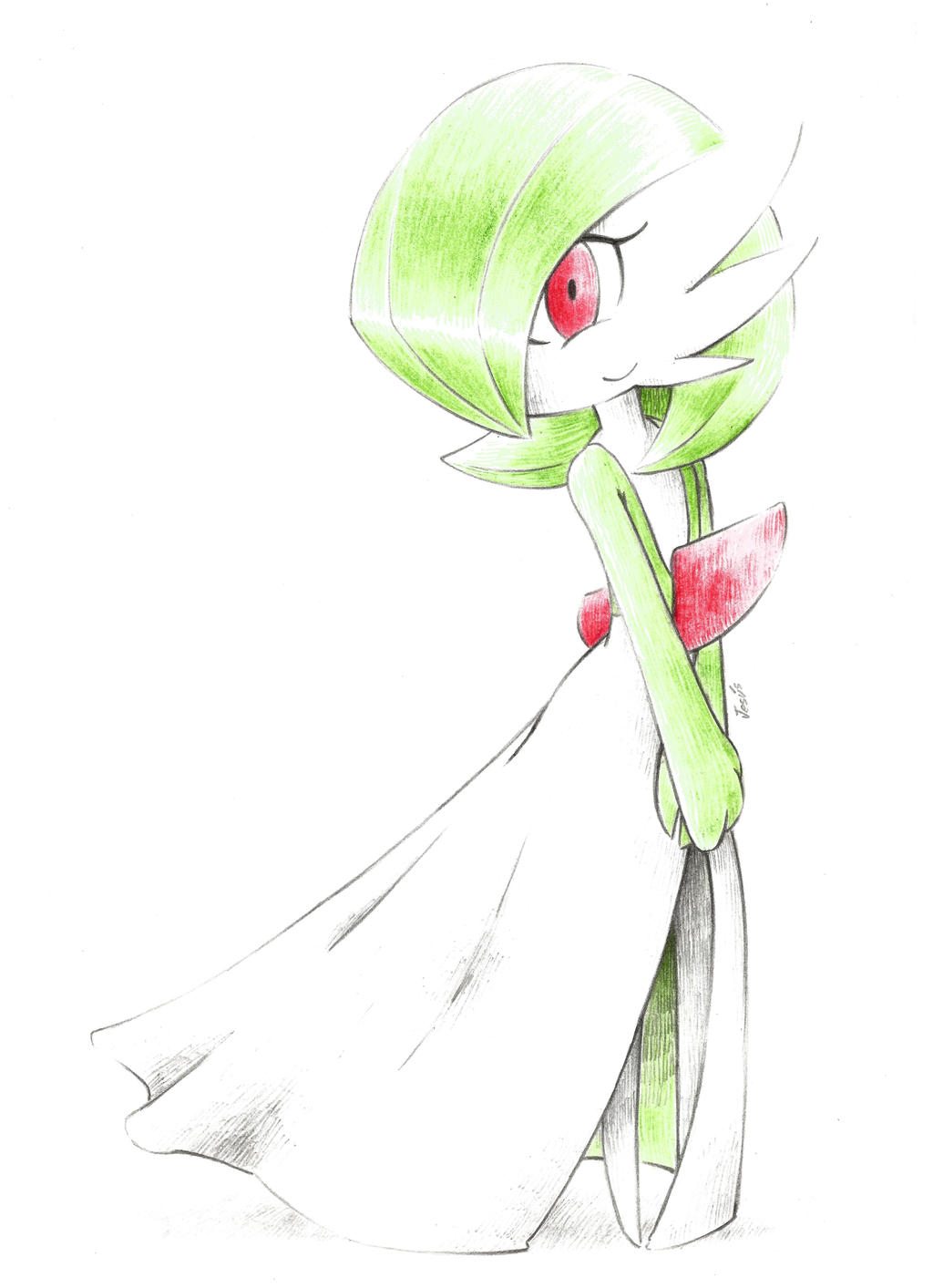 gardevoir (pokemon) drawn by artsy-rc