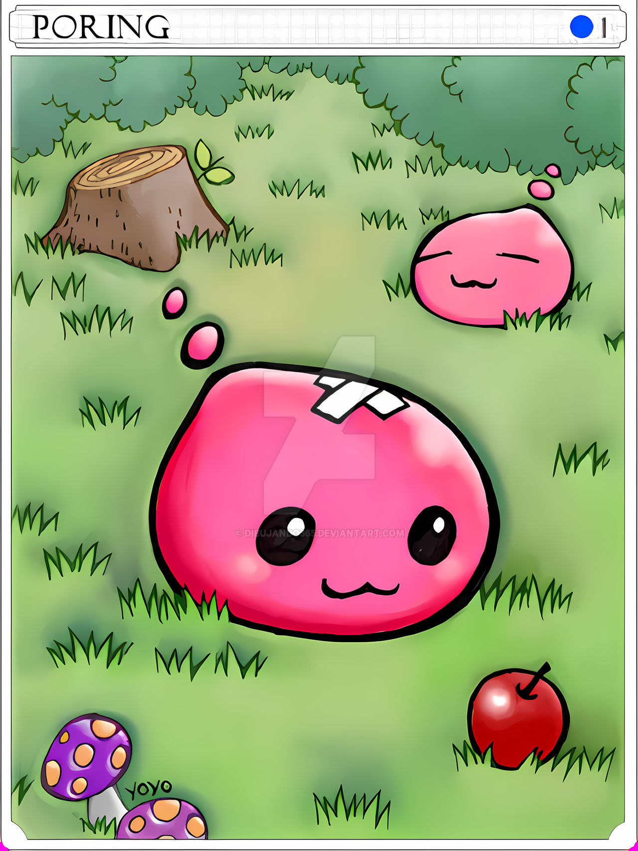 Poring Card by dibujando365 on DeviantArt