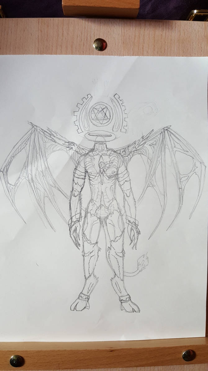 Random Demon A random demon based drawing I came up with. by HushedYandere on DeviantArt