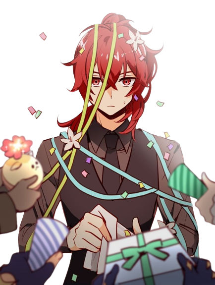 Diluc render by DreamYue on DeviantArt