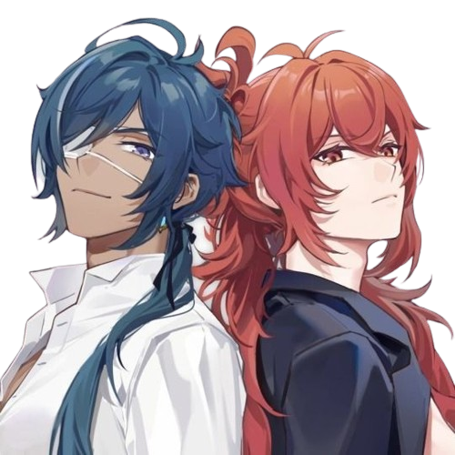 Kaeya y Diluc render3 by DreamYue on DeviantArt