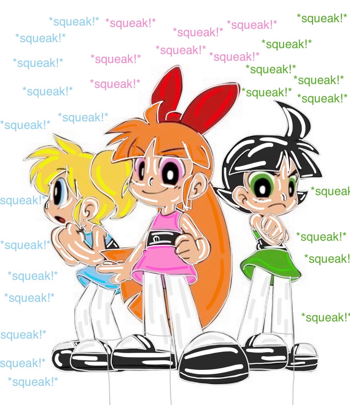 inflatable powerpuff girls w/helium by sethborne219 on DeviantArt