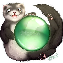 Commission - Ferret Coaster Design