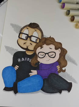 Happy Chibi Couple