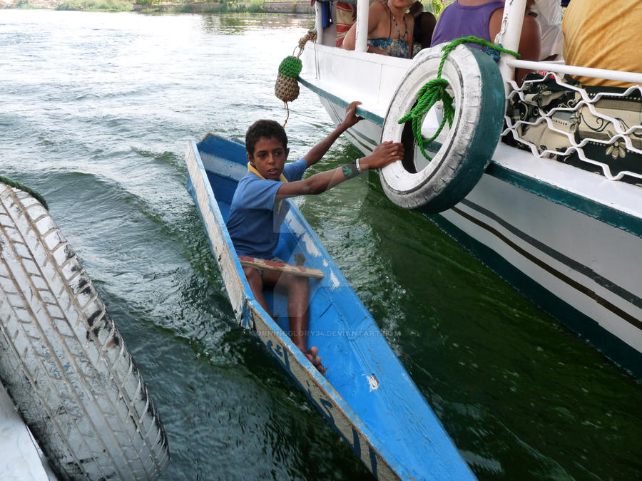 Little boy on the Nile