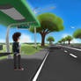 Waiting for a bus