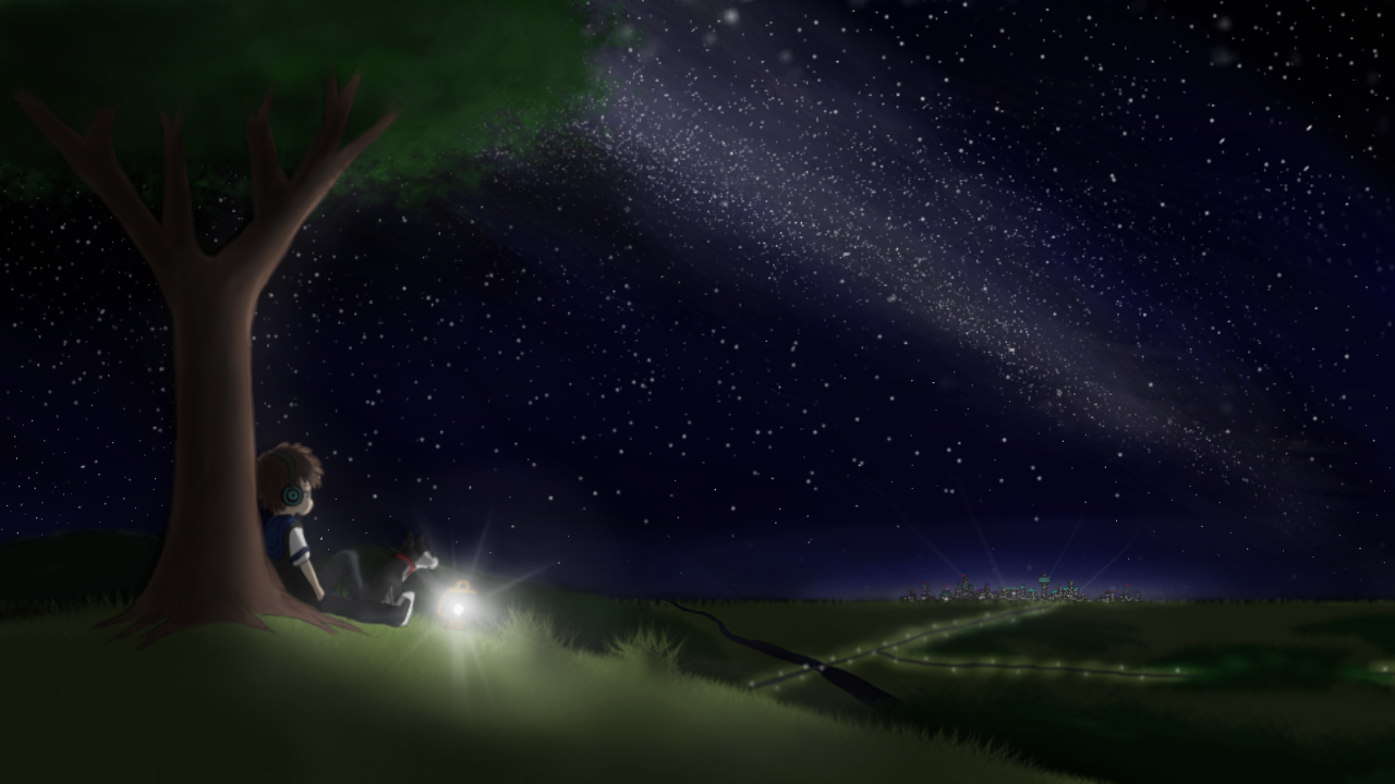 Starring at the Galaxy Nightsky