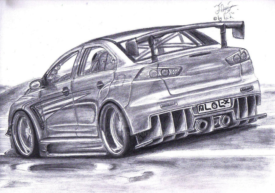Evo Rear Drawing Basic Aykutdesign Evo's with Faik 2 by Faik05 on DeviantArt