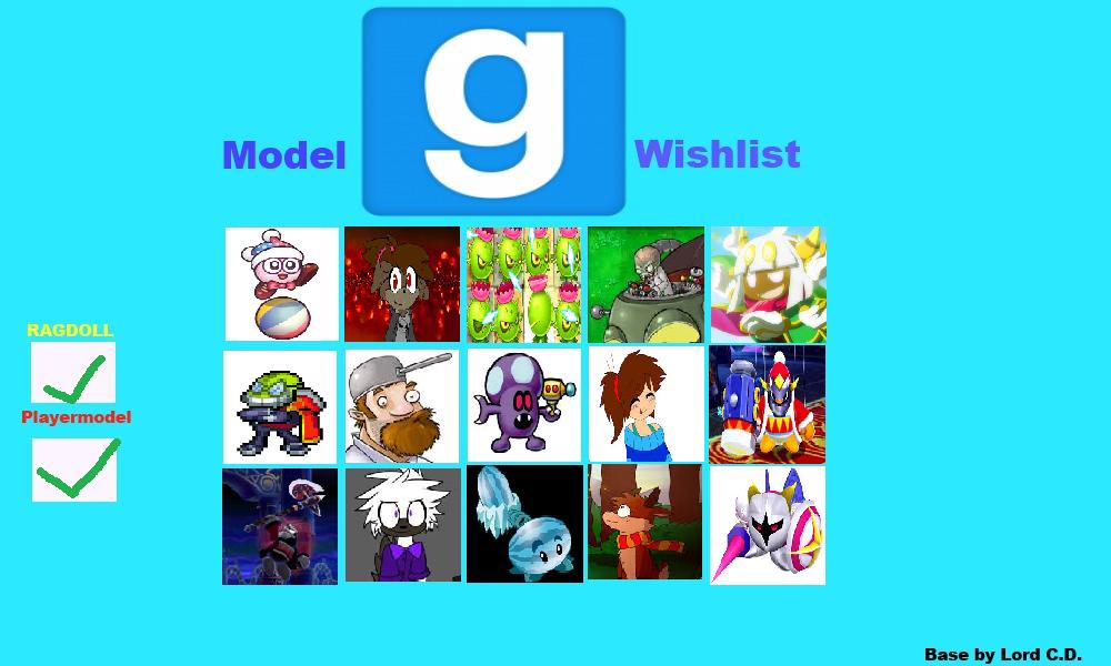 Gmod Model Wishlist Meme