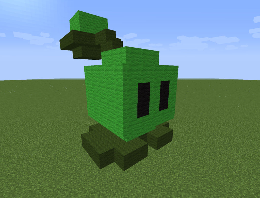 Minecraft Cabbage-pult by magolorandmarx on DeviantArt