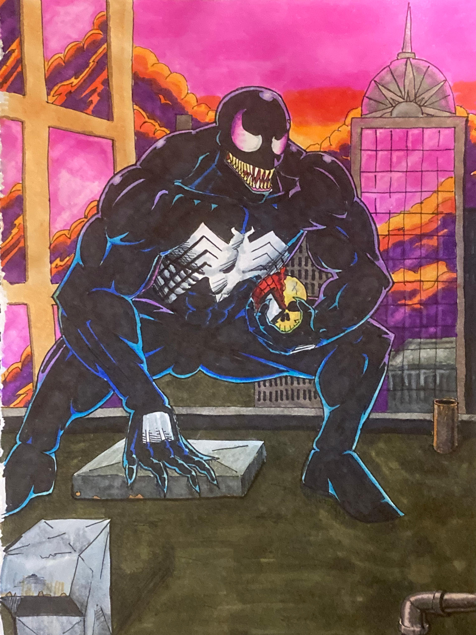 Venom Inverted Color Venom in color by eoshek on DeviantArt