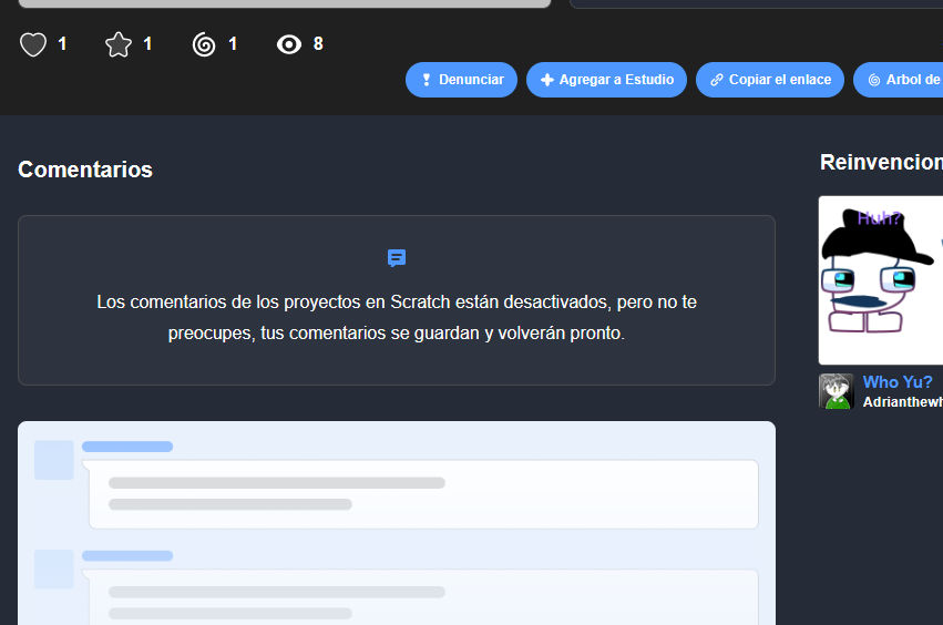 project comments across scratch turned off :( by Juliemations on DeviantArt