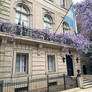 Flowers outside embassy