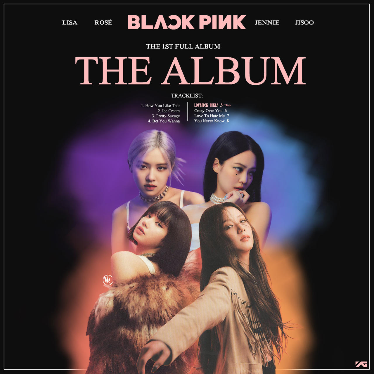 BLACKPINK - BLACKPINK 'THE ALBUM' TRACKLIST POSTER 1st