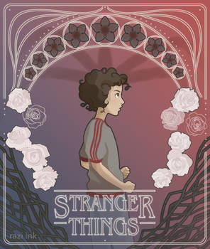 Stranger Things Art Nouveau - Eleven