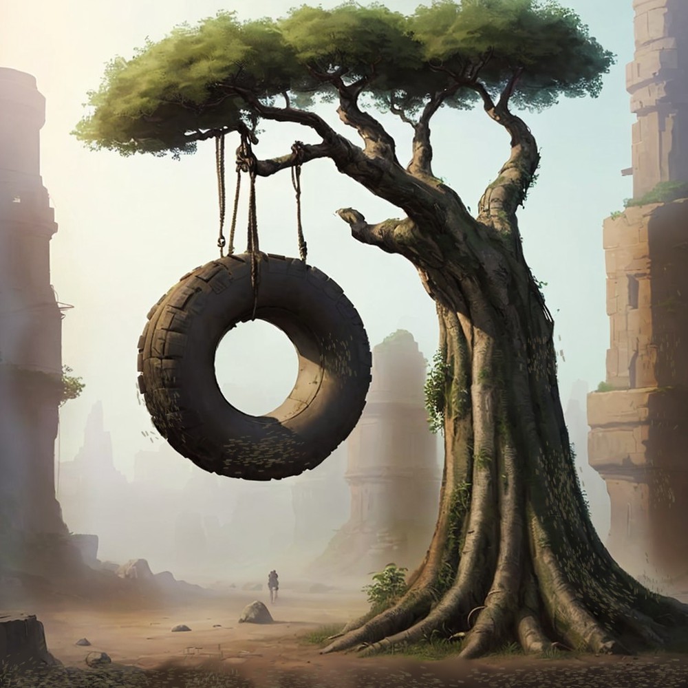 Tyre Tree Project Management Tyre Hanging On Tree by rionix88 on DeviantArt