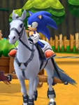 sonic on horse