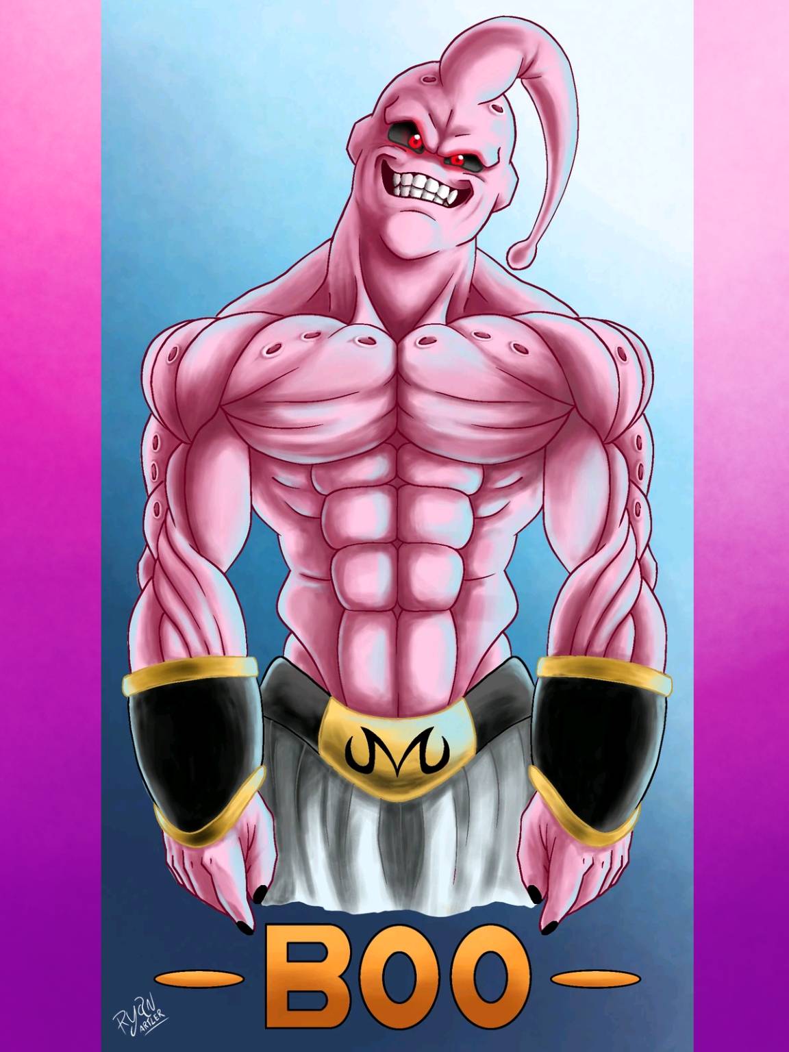 Manjo Boo Majin Boo fanart commission! by RyanArtler on DeviantArt