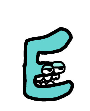 E from Alphabet Lore by TypQxQ