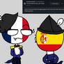 Countryhumans_girl: France and Spain