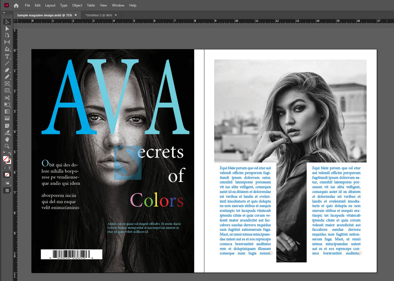 Indesign sample by ArteDeAmore on DeviantArt