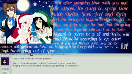 Ask Akane Christmas Reply