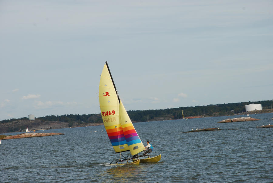 Sail catamaran