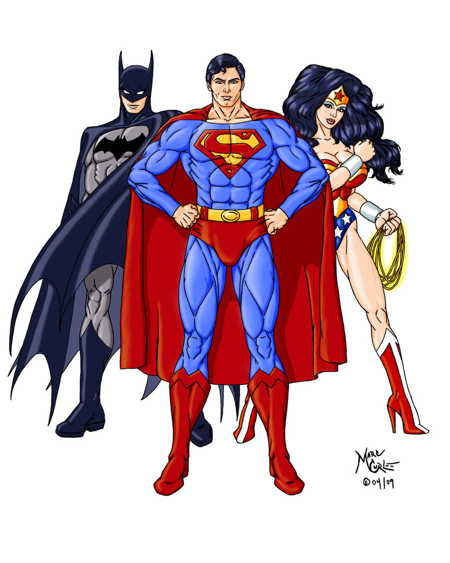 Batman, Superman, Wonder Woman by InputJack
