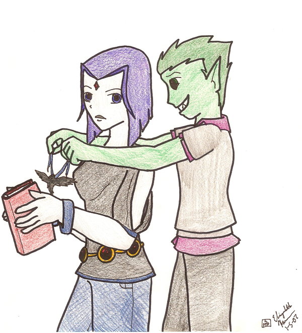 How To Draw Raven And Beast Boy