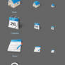 blue style 5 icons