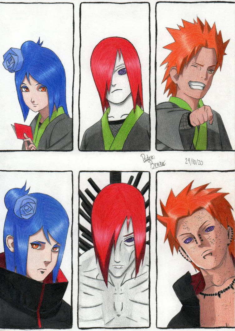 Konan Nagato Yahiko Of Naruto By Pedr0art On Deviantart Konan Nagato Yahiko Of Naruto By Pedr0art On Deviantart