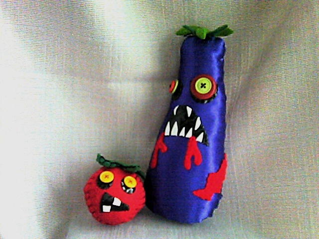 Zombie Eggplant and Tomato