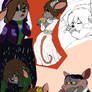 Colored doobles (except one)